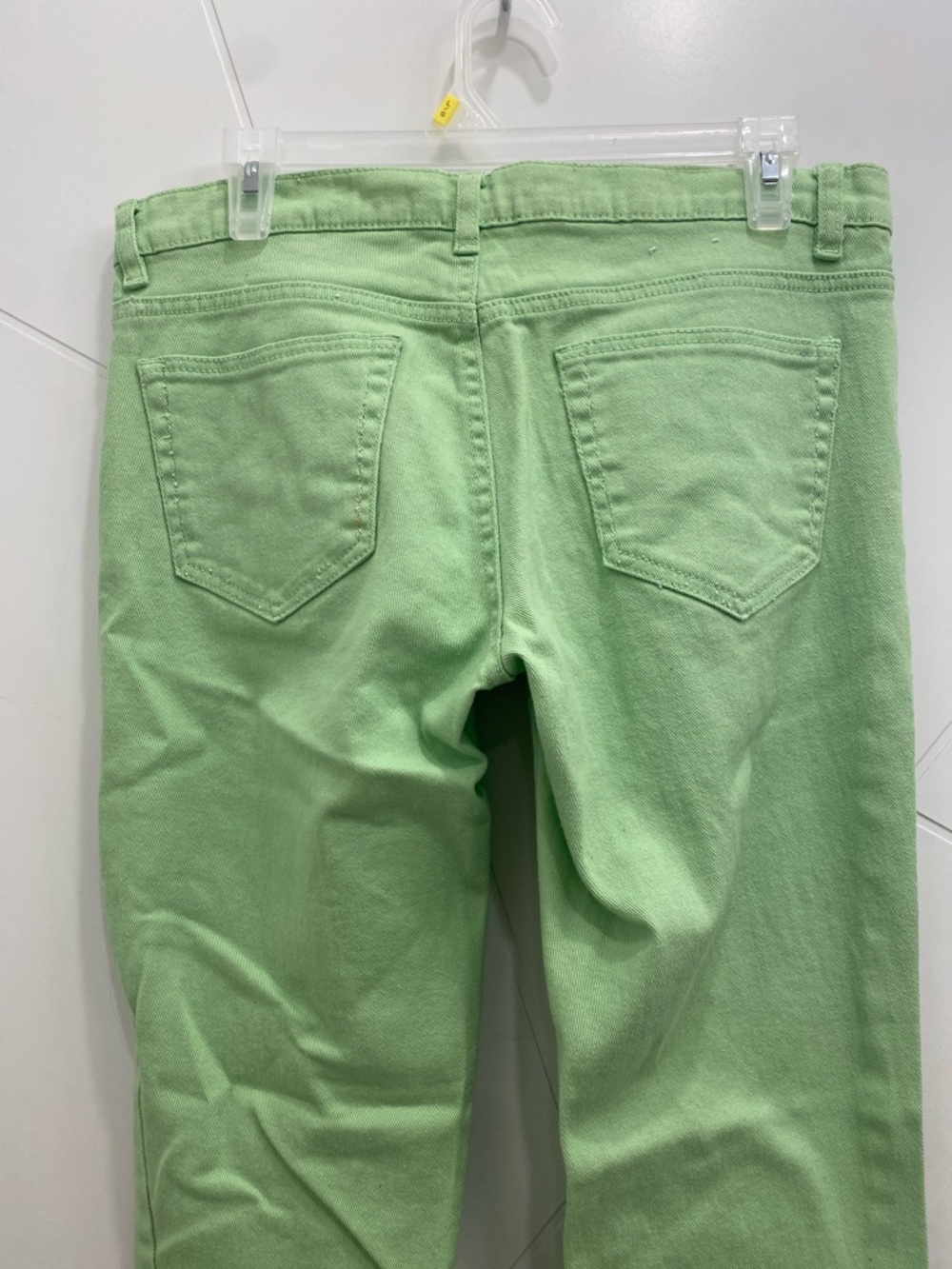 Lime Green Slim Fit Pants Size 8 | Bright Spring Summer | Dopamine Dressing - Picture 8 of 11